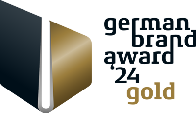 Logo des German Brand Award 24 Gold Winner