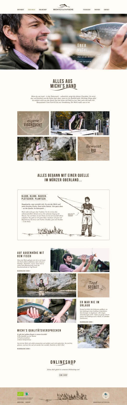 screenshot michi website