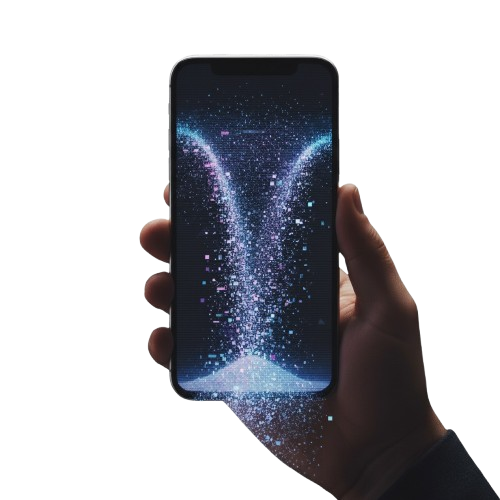 Eine Hand hält ein Smartphone, das als Symbol für mobiles Client-Side Tracking und dessen Datenprobleme dient.