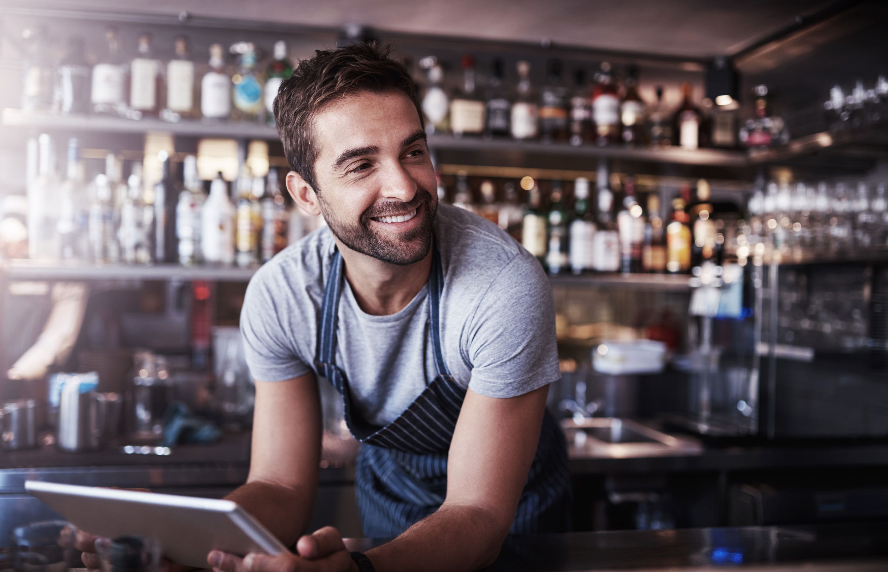 barista mit tablet