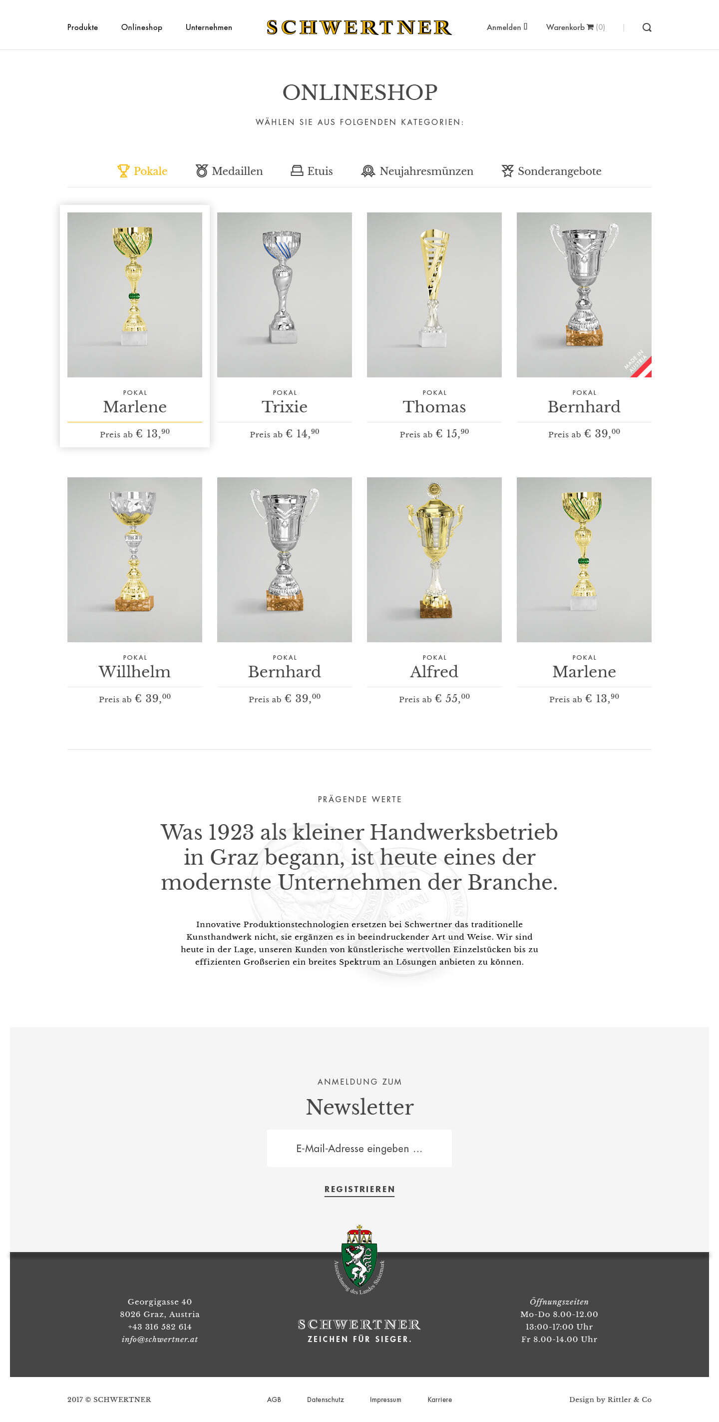 Schwertner Website Screenshot