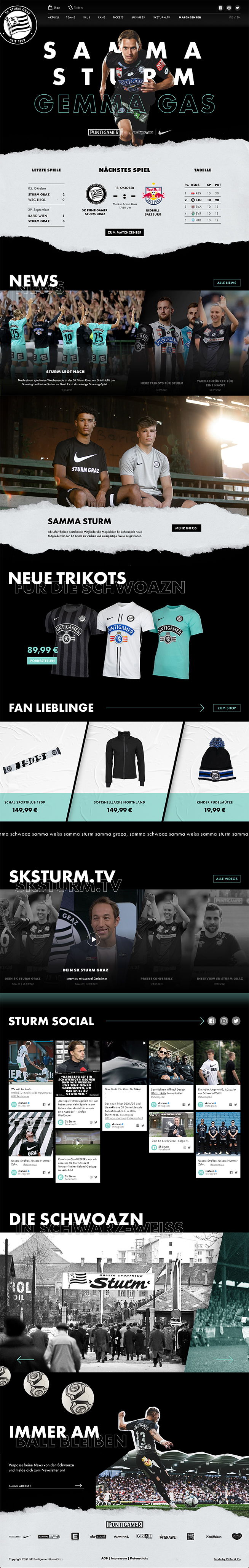 sturm website screenshot