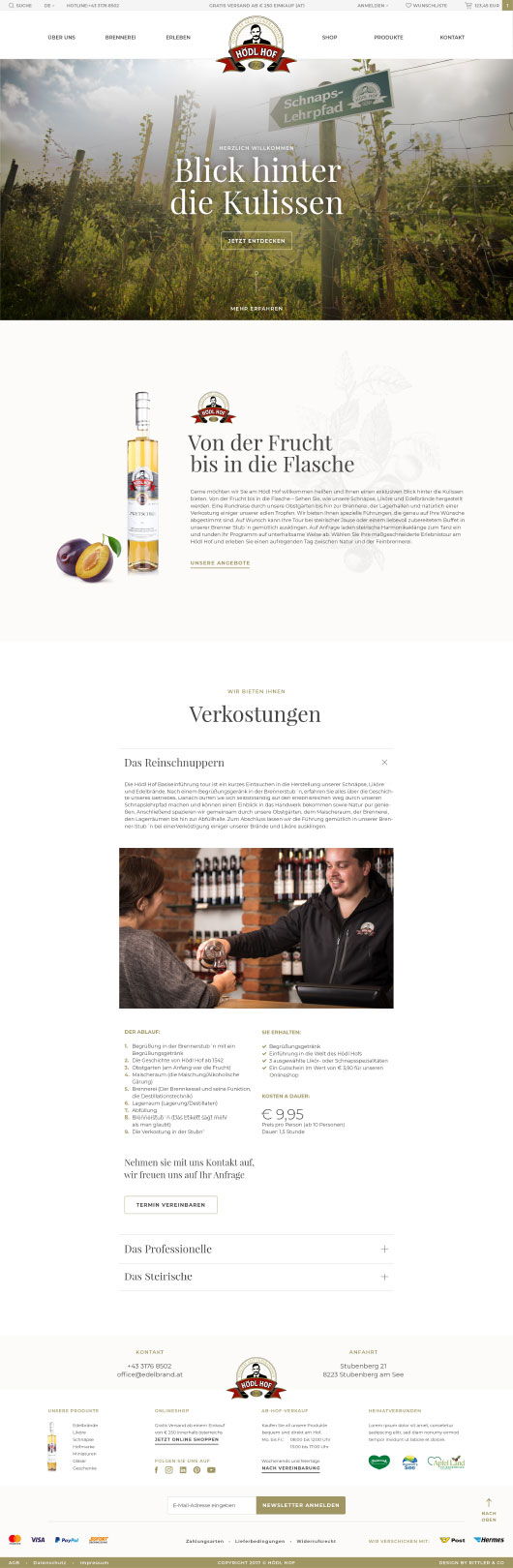 hoedlhof website