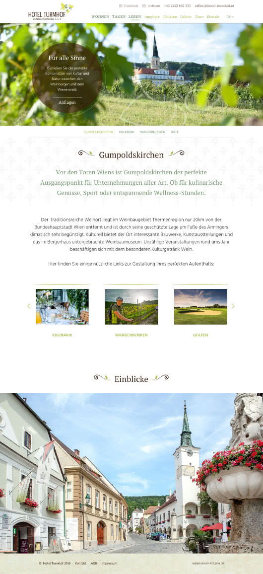 hotel-turmhof website screenshot