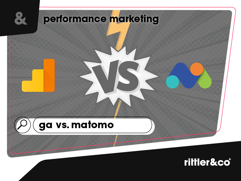 Google Analytics Logo vs Matomo Piwik Logo, gelb, orange, blau