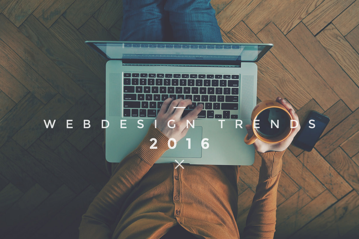 webdesign trends 2016, Man mit Laptop