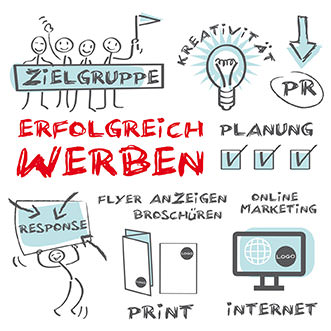 werbung, ziellgrupe, Zeichnung