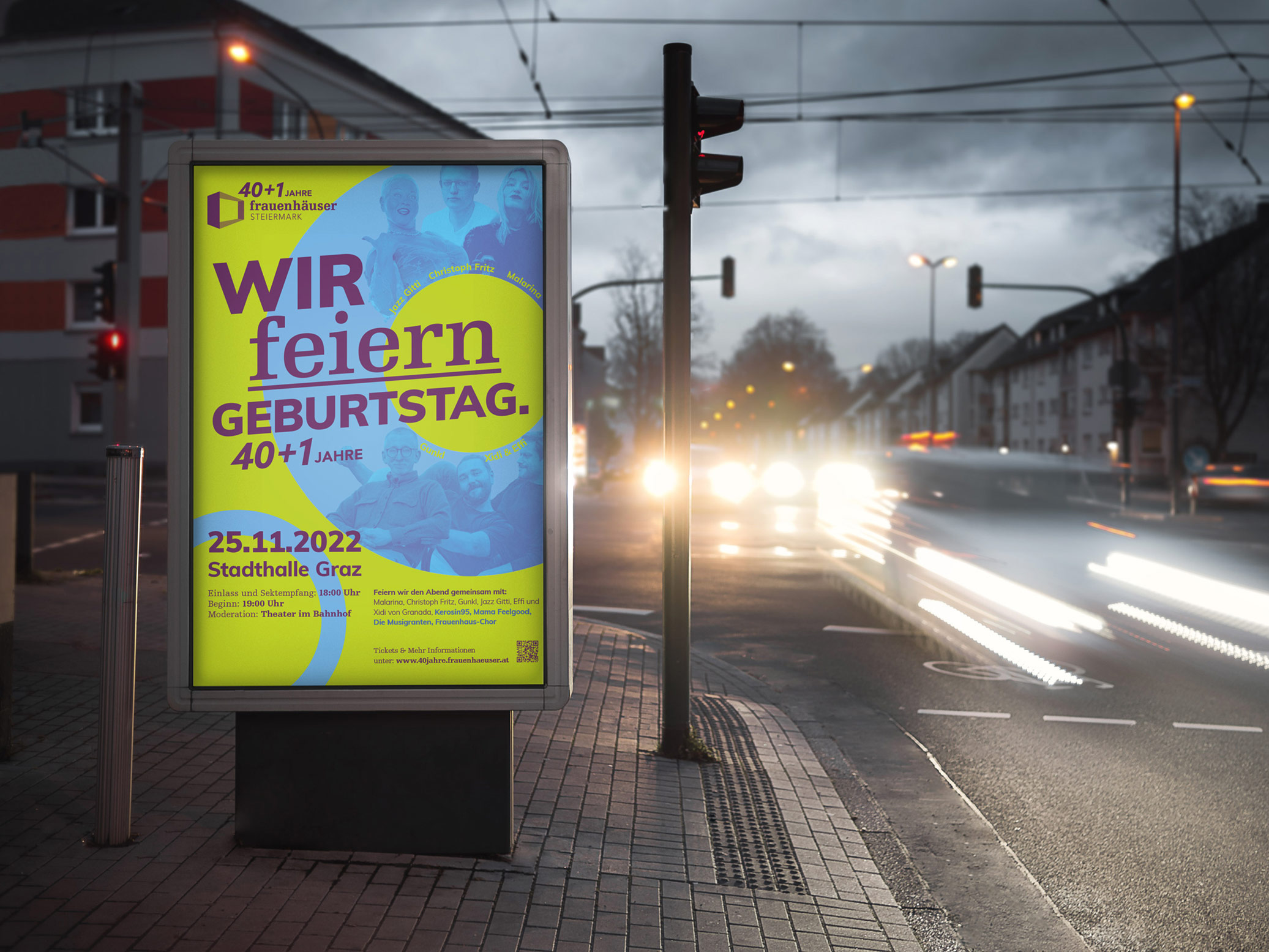 Plakat auf der Straße