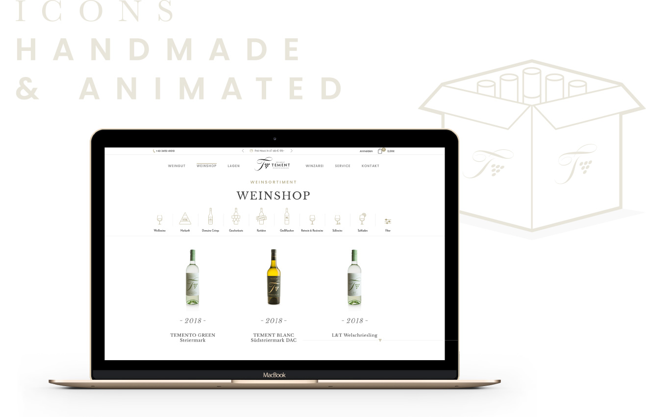 weinshop website